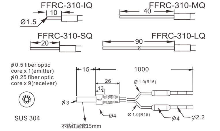 FFRC-310-Q-同轴光纤-F&C嘉准传感科技